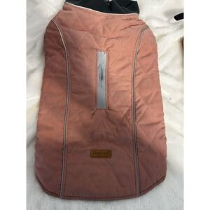 Size Large Quilted Lined Dog Jacket. 17 Inches From Neck To Back.